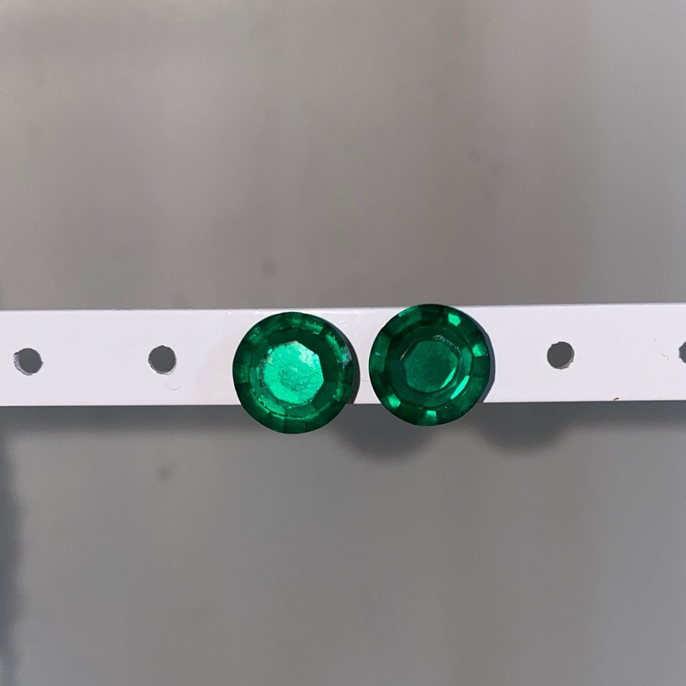 Emerald Green Stud Earrings